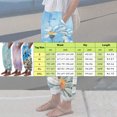 thumbnail image 4 of Pantalones de Mezclilla Gibobby Mujer Sueltos de Cintura Alta con Estampado de Flores de Acuarela Azul M, 4 of 4