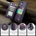 thumbnail image 6 of For Samsung Galaxy S26 Ultra Case with Card Holder, Wallet Case for Women Men with RFID Blocking, Durable Leather Kickstand Magnetic Clasp Shockproof Phone Case, 6 of 11
