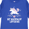 thumbnail image 4 of Inktastic Mawmaw Loves Me Girls Grandchild Unicorn Girls Long Sleeve Toddler T-Shirt, 4 of 5