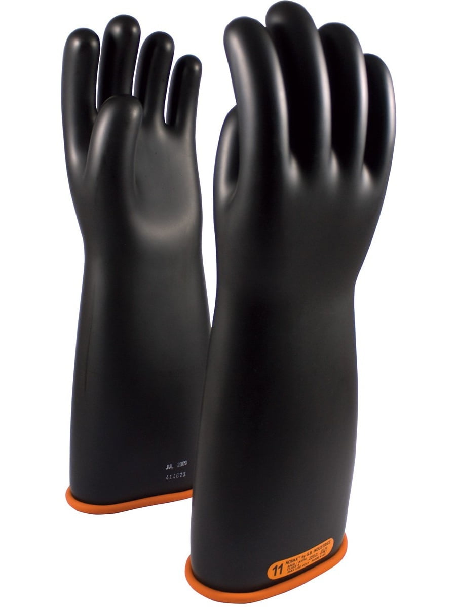 PIP Novax Rubber Gloves Black Electrical 155418