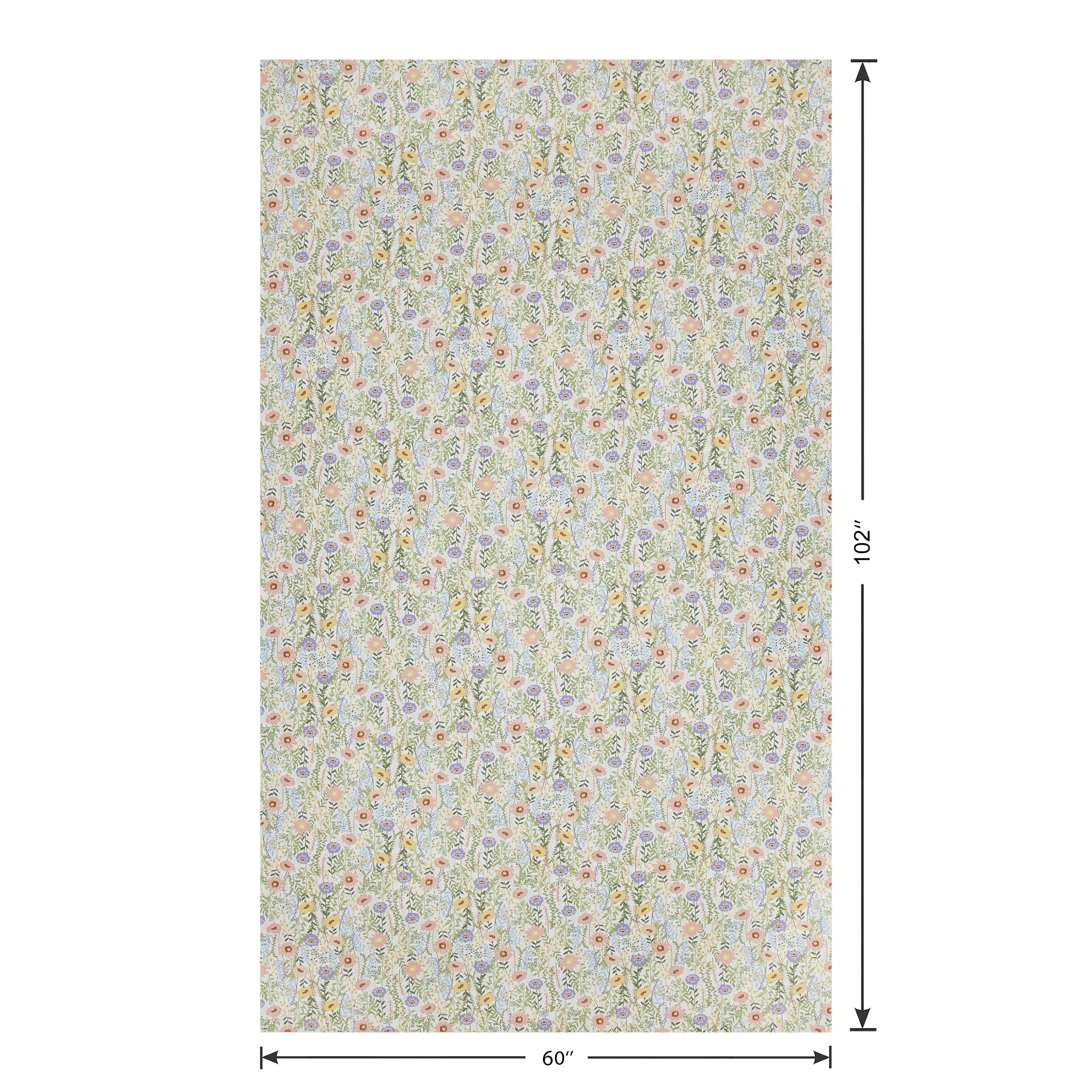 Easter Floral 60" x 102" Tablecloth - 100% Cotton, Multi-color