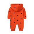 thumbnail image 3 of CUZIBR Baby Boys Girls Zipper Warm Hooded Romper Jumpsuit Oneise One-Pieces Long Sleeve T-Shirts Outfits Fall Winter Clothes Holiday Dailywear For Toddler, 3 of 3