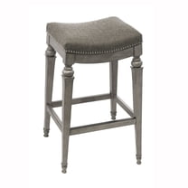 Hillsdale Vetrina 27" Fabric Traditional Counter Stool in Weathered Gray