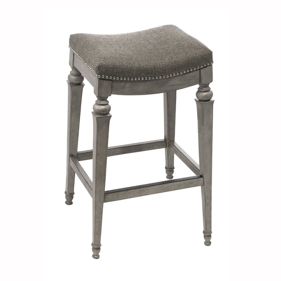 Hillsdale Furniture Vetrina Backless Upholstered Wood Counter Stool in Brown