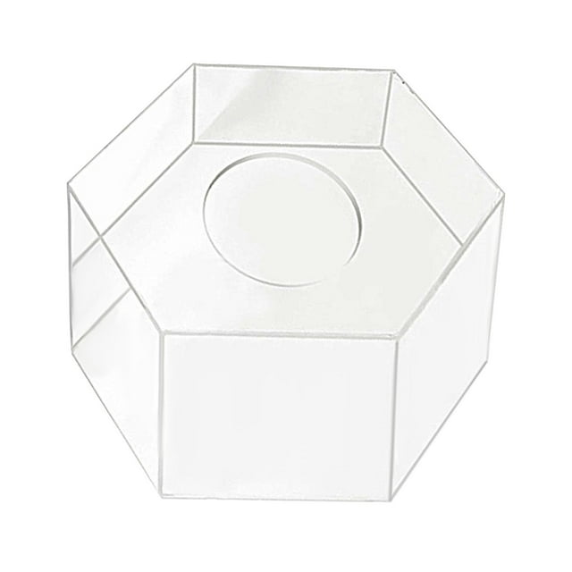 Base para pastel rellenable, soporte para flores, caja de exhibición para pastel, acrílico transparente Diámetro 30 cm altura 15 cm