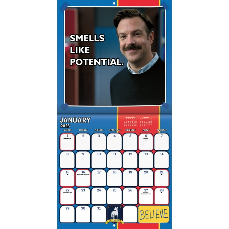 Ted Lasso Wall Calendar 2025 Calendar Week bella phyllis