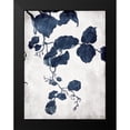 thumbnail image 2 of Villa, Milli 15x18 Black Modern Framed Museum Art Print Titled - Blue Hanging Leaves 2, 2 of 5