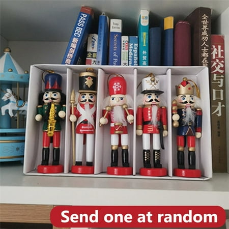 

Fuwaxung Merry Christmas New Year Decoration Kids Nutcracker Soldier Doll 1Pcs Wooden Pendant Navidad Christmas Decorations for Home