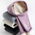 thumbnail image 4 of Ruyang Kids Girls Fleece Lined Leggings with Cute Bunny Graphic Winter Thermal Tights Warm Soft Cotton Ballet Pantyhose, 4 of 9