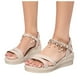 thumbnail image 2 of MKLEKYY Sandalias de Plástico para Mujer, Zapatos Casuales de Estilo Romano Con Tacón Bajo y Hebilla de Color Liso para Mujer, Sandalias Con Boca de Pez, 2 of 4