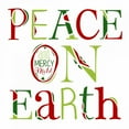 thumbnail image 2 of Longfellow Designs 12x12 White Modern Wood Framed Museum Art Print Titled - Peace on Earth on White, 2 of 4