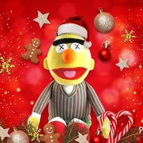 SANTA HAT Sesame Street BERT 11" plush stuffed animal HOLIDAY CHRISTMAS GIFT NEW