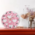 thumbnail image 6 of 10 Inch Valentine's Day Heart Wall Clock, Silent Non Ticking Battery Operated Round Clock for Kitchen Office School Home Decorative, 6 of 7