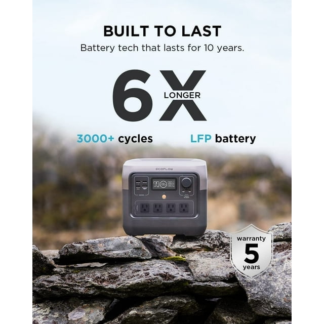EF EcoFlow Portable Power Station, 716Wh, 10 Outlets - Walmart.com