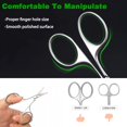 thumbnail image 5 of EXLEAF 2026 New Nose Hair Scissors and Eyebrow Scissors Set,2Pcs Beauty Scissor for Ear Hair,Mustache/Beard Trimming,Straight and Rounded Tip Small Facial Hair Grooming Scissors for Men and Women, 5 of 7