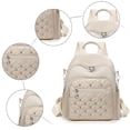 thumbnail image 6 of Stylago Womens Fashion Backpack Nylon Water Proof Schoolbag Daypack Detachable Strap Multiple Compartments Laptop Bags Beige, 6 of 7