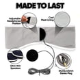 thumbnail image 3 of CozyPhones Over The Ear Headband Headphones - Lycra Sleep Headphones with Cool Mesh Lining and Thin Speakers - Blanco, 3 of 3