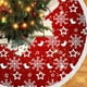 thumbnail image 4 of Uuiauoio 35-Inch Christmas Tree Skirt with Snowflake Design, Festive Red Fabric Base Cover for Holiday Parties and Home Decor, Tree Bottom Decoration for Seasonal Celebrations and Gift Displays, 4 of 6