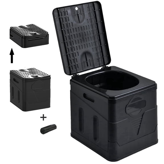 Portable Toilet for Camping with Camping Potty,for Home/Camping/Boat/Hiking/Long Trips/Travelling