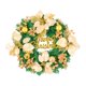 thumbnail image 1 of Corona navideña para puerta con , bayas, bolas y adornos, guirnalda de flores artificiales de Pascua para el hogar y el exterior. Oro 30cmx8cm, 1 of 10