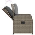 thumbnail image 3 of vidaXL Garden Dining Set Grey, Black, 3 of 9