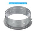 thumbnail image 6 of 6 inch Duct Connector Flange Metal Straight Pipe Exhaust Hose Flange, 6 of 7