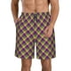 thumbnail image 1 of Fotbe Mardi Gras Plaid Trajes de Baño Estampados para Hombre, Shorts de Verano de Secado Rápido, Ropa de Playa, Bañadores-Small, 1 of 6