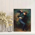 thumbnail image 2 of Qisvanset 12x16 Inch Black Kitten Peeking Canvas Print Wall Art, 2 of 5