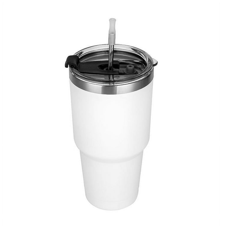 30 Oz Tumbler with Lids and Straws,18/8 Stainless Steel Vacuum Insulat –  TekDukan