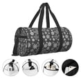 thumbnail image 3 of KLL simple white Snowflake Duffle Bag For Men Women Sport Gym Fitness Tote Travel Training Workout Basketball Football Weekender, 3 of 6