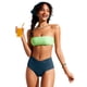 thumbnail image 3 of Bombacha de bikini CRZ YOGA tiro alto con corte en V color azul insignia XS, 3 of 5