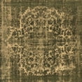 thumbnail image 1 of Ahgly Company Indoor Square Oriental Brown Industrial Area Rugs, 6' Square, 1 of 4