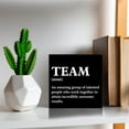 thumbnail image 6 of Zomyto 7x7 In Team Definition Wooden Wooden Box Sign Office Team Quote Desk Decorative Wooden Sign, 6 of 7