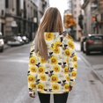 thumbnail image 3 of FOR U DESIGNS Sunflower Cow Women's Casual Hoodies Long Sleeve Sweatshirts Crew Neck Hooded Pullover Tops Size XL Oversized Sweatshirt for Women Loose Fit Tops, 3 of 7