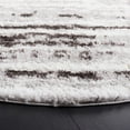 thumbnail image 3 of SAFAVIEH Berber Hollie Abstract Polyester Shag Area Rug, Grey/Dark Grey, 7' x 7' Round, 3 of 8