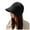 Black, variant on Women's Breathable Sun Shade Elegant Wide Brimmed Fisherman Hat Bucket Hats Black
