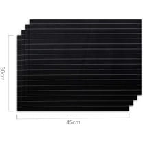 YumSur Set of 6 Placemats,11.8x17.7in PVC Non-Slip Washable Place Mats, Tear-Resistant Heat-Resistant Placemats