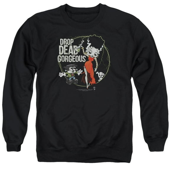 Betty Boop Men's Drop Dead Gorgeous Sweatshirt Black