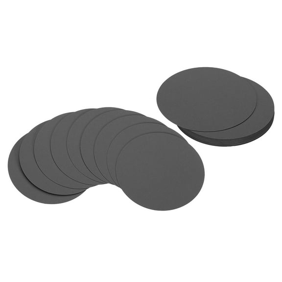 Uxcell 3inch Circle Card Stock, 25Pcs Round Shape Cutouts Paper Thick Cardstock Coaster for DIY Projects, Black