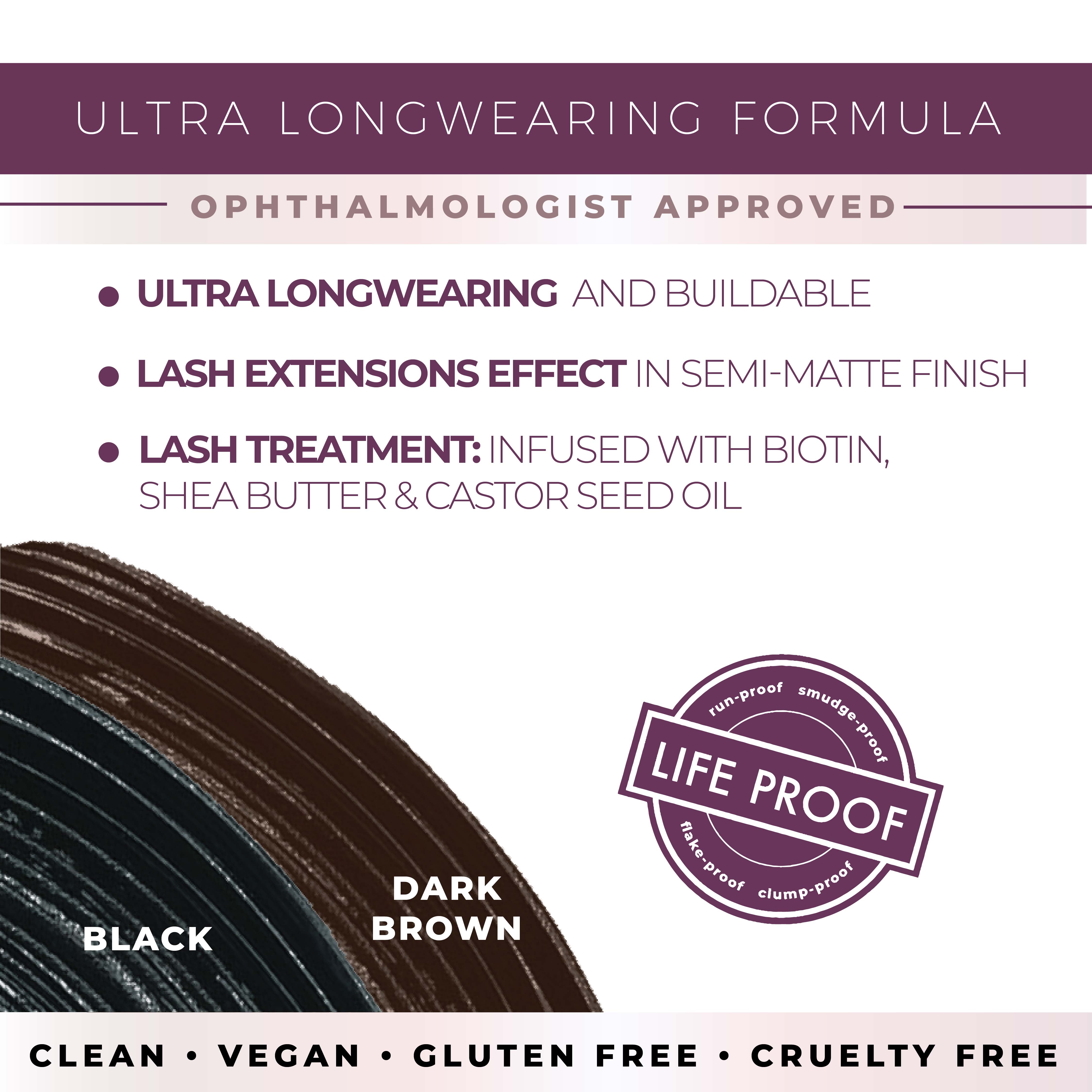 Blinc Lash Extension Tubing Mascara - Dark Brown