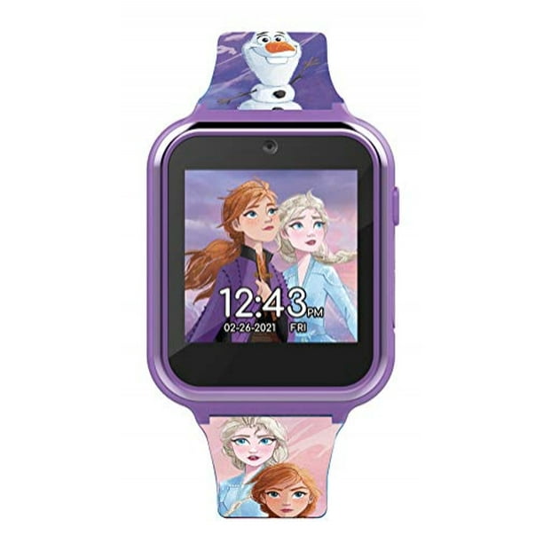 Reloj inteligente Disney Frozen con pantalla táctil, cámara selfie incorporada, correa fác Accutime Accutime