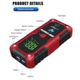 thumbnail image 2 of TFixol E-Fast Portable Car Jump Starter with 20000mAh Power Bank, LED Flashlight, and Quick Charge 3.0 for 12V Vehicles - Red Smart Clamps Included (ZYX-Q520), 2 of 7