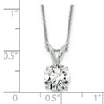 thumbnail image 3 of 14K White Gold Necklace with Pendants Chain WG 1 carat total weight Round Certified VS/SI GH Lab Grown Diamond Solitaire 18in 18 inch, 3 of 3