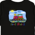 thumbnail image 4 of Inktastic I Love Trains Boys or Girls Long Sleeve Toddler T-Shirt, 4 of 5