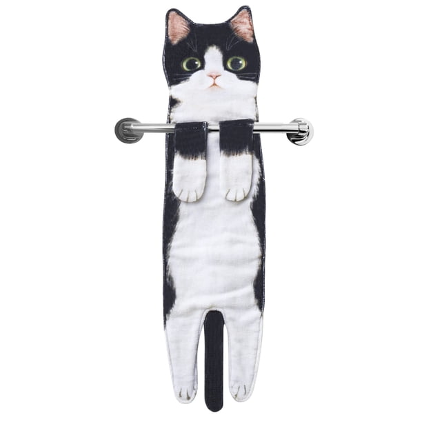 Toallas de mano DaisyJoy Cat divertidas decorativas para baño
