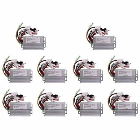 10X Electric Bike Brushless DC Motor Controller 36V/48V 350W for Electric Bicycle E-Bike Scooter Accessories