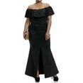 thumbnail image 1 of KVMeteor Robe Maxi Fendue Sans Manches à Épaules Ouvertes Aguichant pour Femme Grande Taille, 1 of 4