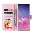 thumbnail image 2 of Wallet Case for Samsung S10 Plus with RFID Blocking Credit Card Slots Holder, Cute Patterned Gold Brushing Magnetic Flip Kickstand Wrist Strap Cover for Samsung Galaxy S10 Plus, Dry Flower World, 2 of 8