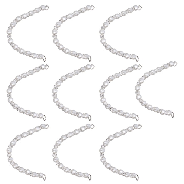 10 Uds De Cadena para Bolso De Perlas Bolso De Mano Cadena De Perlas De Imitación Reemplazo De Corto Correa Decorativa De Perlas para Funda De Teléfono Llavero De ANGGREK Otros