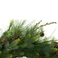 thumbnail image 4 of Northlight Real Touch™️ Long Pine Needle and Pinecone Artificial Christmas Wreath - 28" - Unlit, 4 of 6